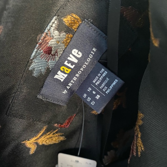 NWT Anthropologie Maeve Sculpted V-Neck A-Line Mini Dress Size 6 - Picture 4 of 13